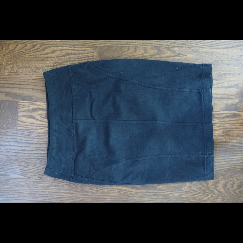 Prana black pencil skirt